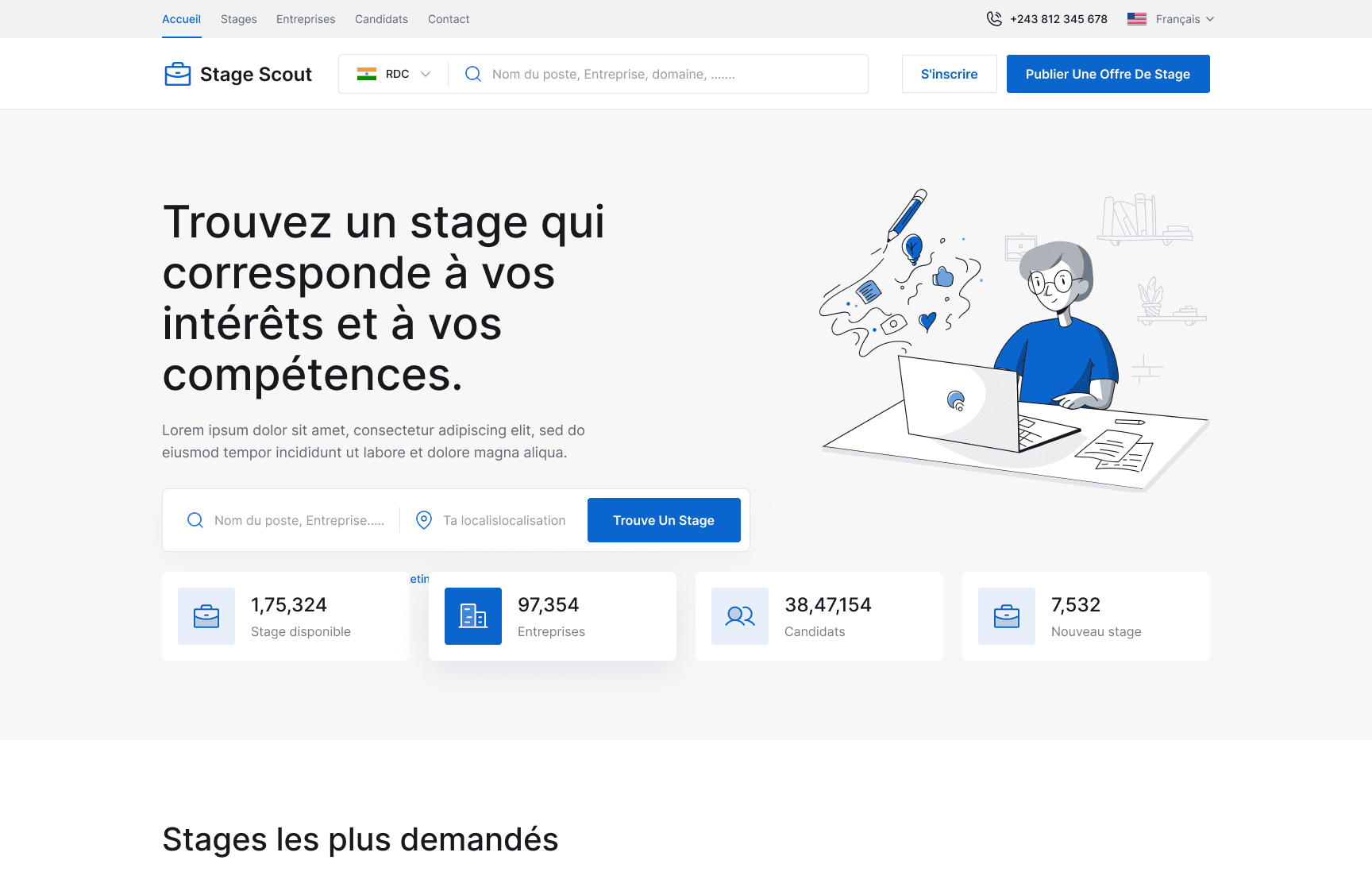 Aperçu du projet Stagescoot